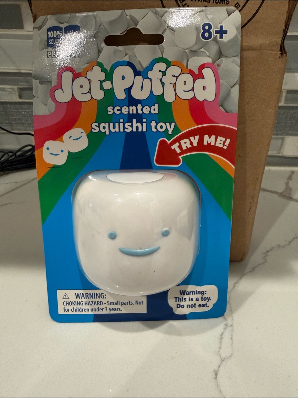 White Scented Squishi Toy - Kids Stuffed Sensory Toy